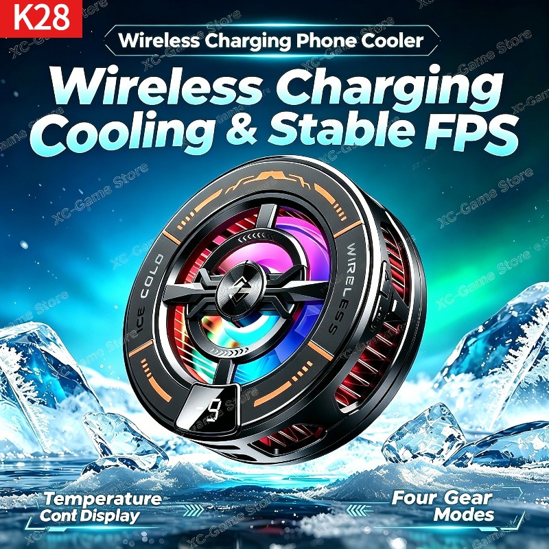 Gaming Accessories For Android - مبرد هاتف مغناطيسي K28 مع شاحن