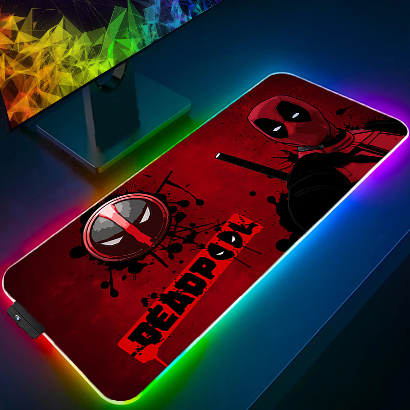 Gaming Accessories For Desk - لوحة ماوس LED للألعاب بإضاءة خلفية