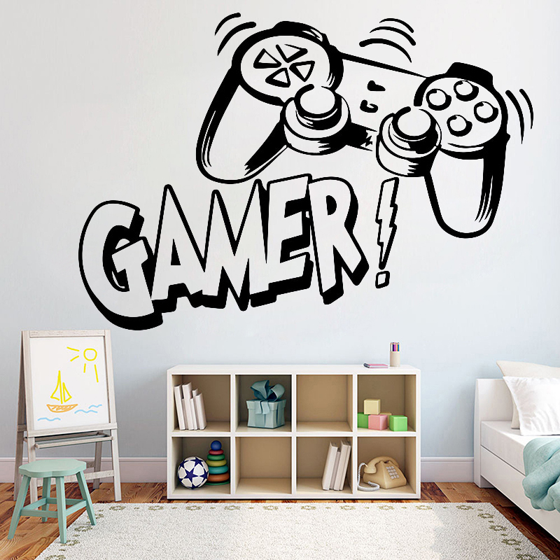 Gaming Accessories Wallpaper - الجدار ملصق للأطفال غرفة لعبة فيديو