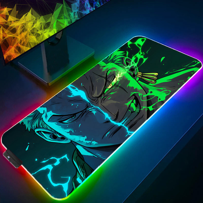 Gaming Accessories For Desk - قطعة واحدة زورو ماوس الوسادة RGB