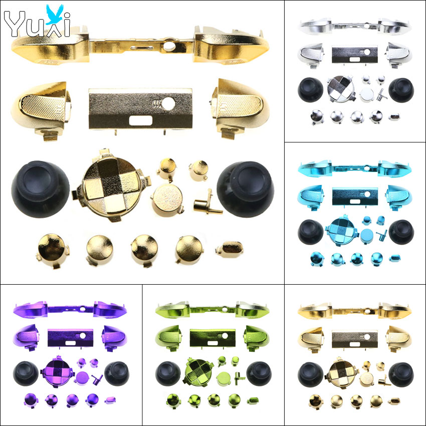 Gaming Accessories Xbox Series S - أزرار كروم بلاستيكية من YuXi لأجزاء