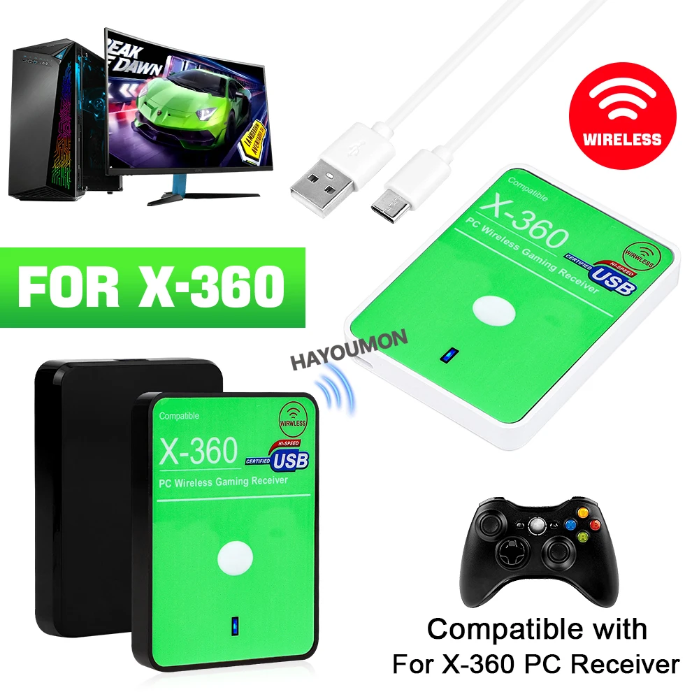 Play Gaming Accessories Xbox Controller - محول USB لاسلكي لجهاز تحكم ألعاب