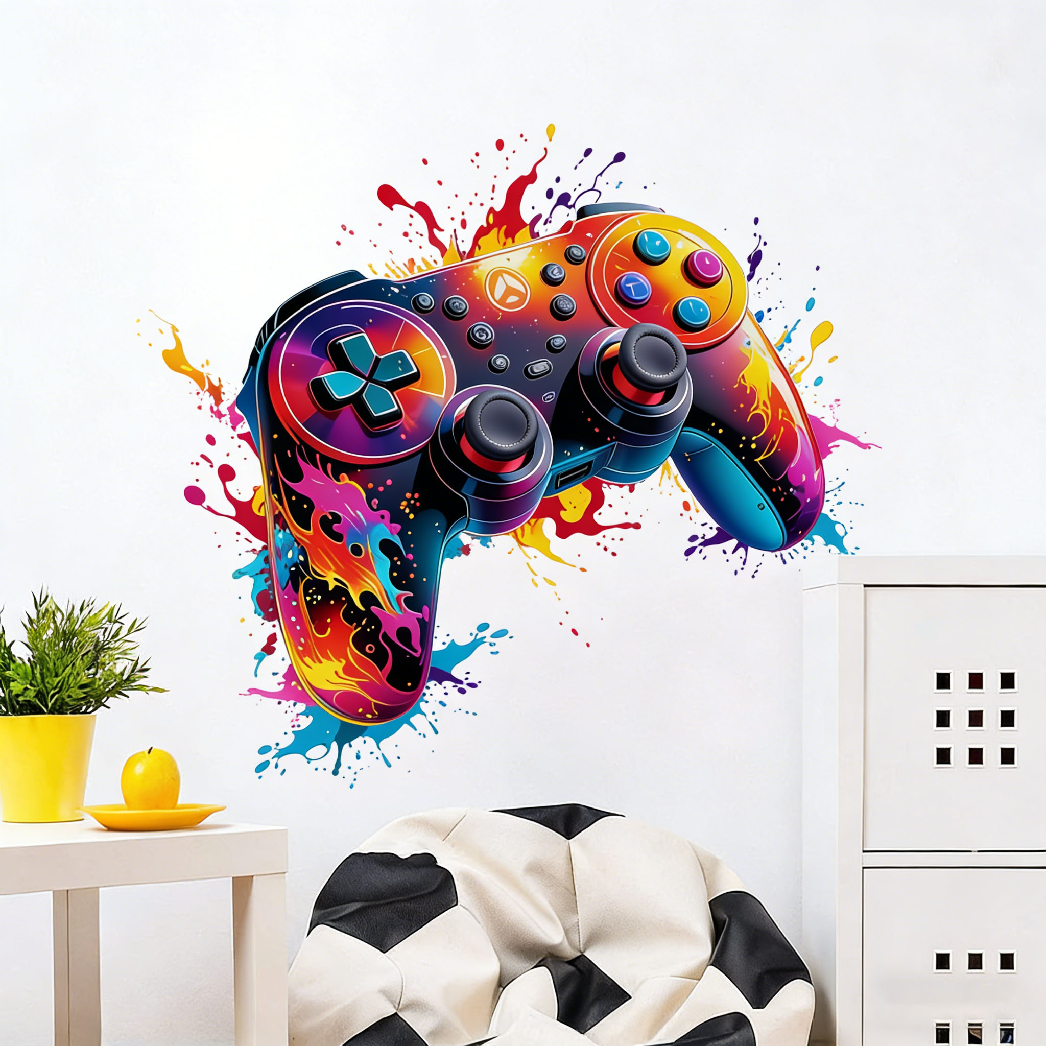 ملصق جداري على شكل لهب أحمر لو - مراجعة Gaming Accessories Wallpaper وسعره