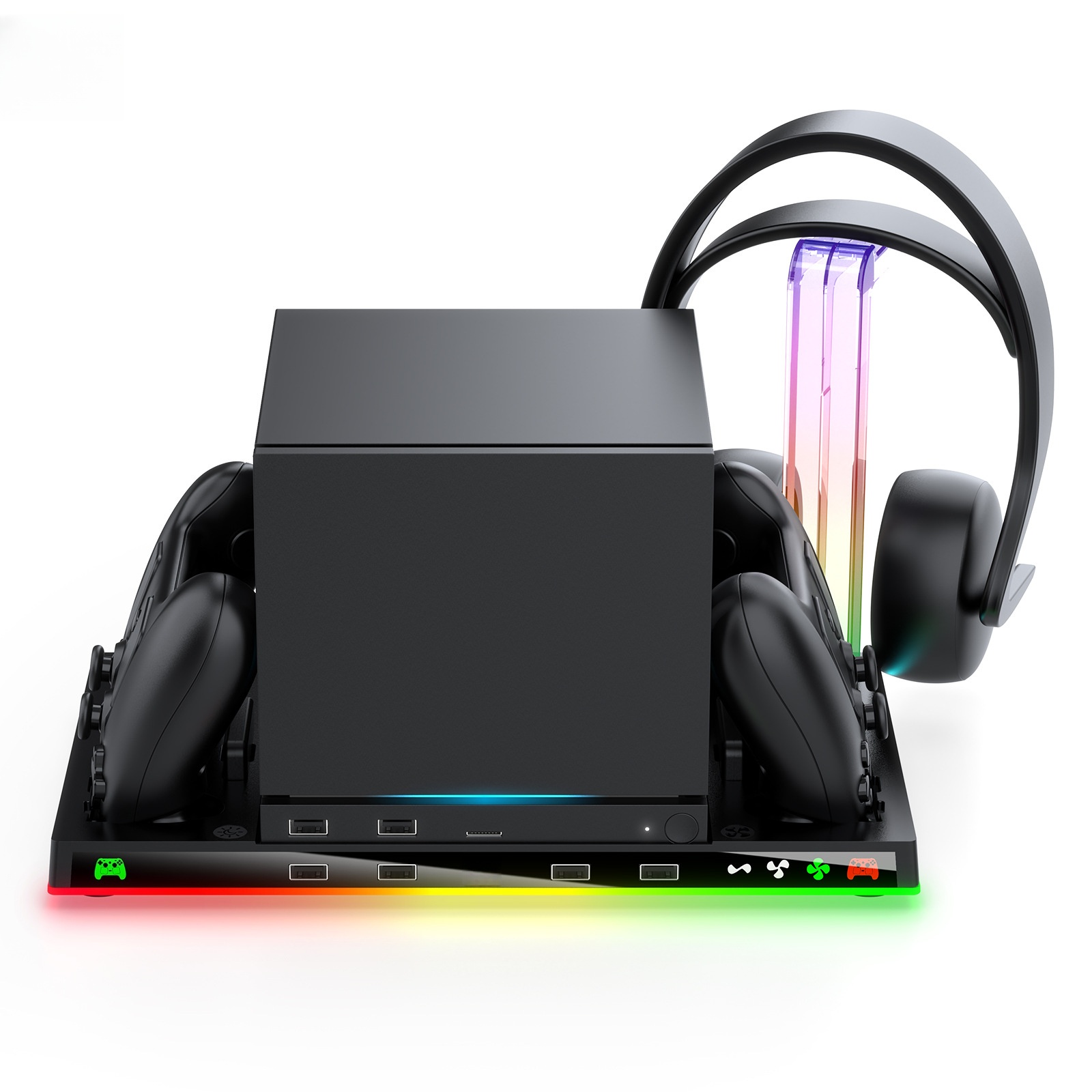 حامل لوحدة تحكم ستيم مع قاعدة  - مراجعة Headset Stand Rgb وسعره