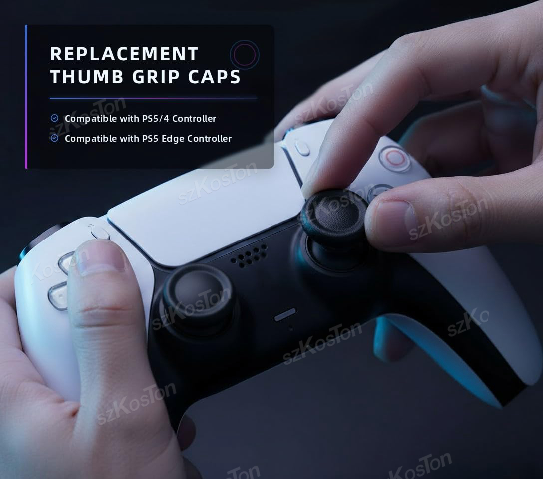 6-8 قطعة قبعات عصا التحكم البد - مراجعة Controller Grip Cover وسعره