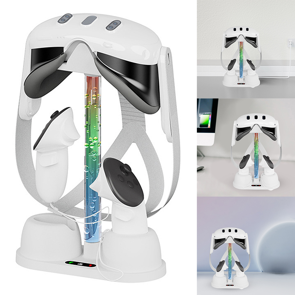 حامل شحن للتحكم مع إضاءة RGB و - مراجعة Headset Stand Rgb وسعره