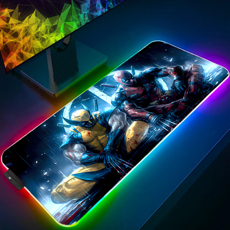 لوحة ماوس LED للألعاب بإضاءة خ - مراجعة Gaming Accessories For Desk وسعره