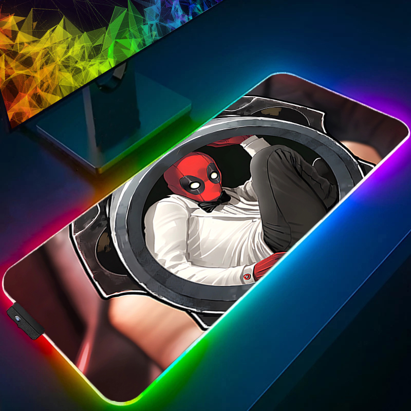 لوحة ماوس LED للألعاب بإضاءة خ - مراجعة Gaming Accessories For Desk وسعره