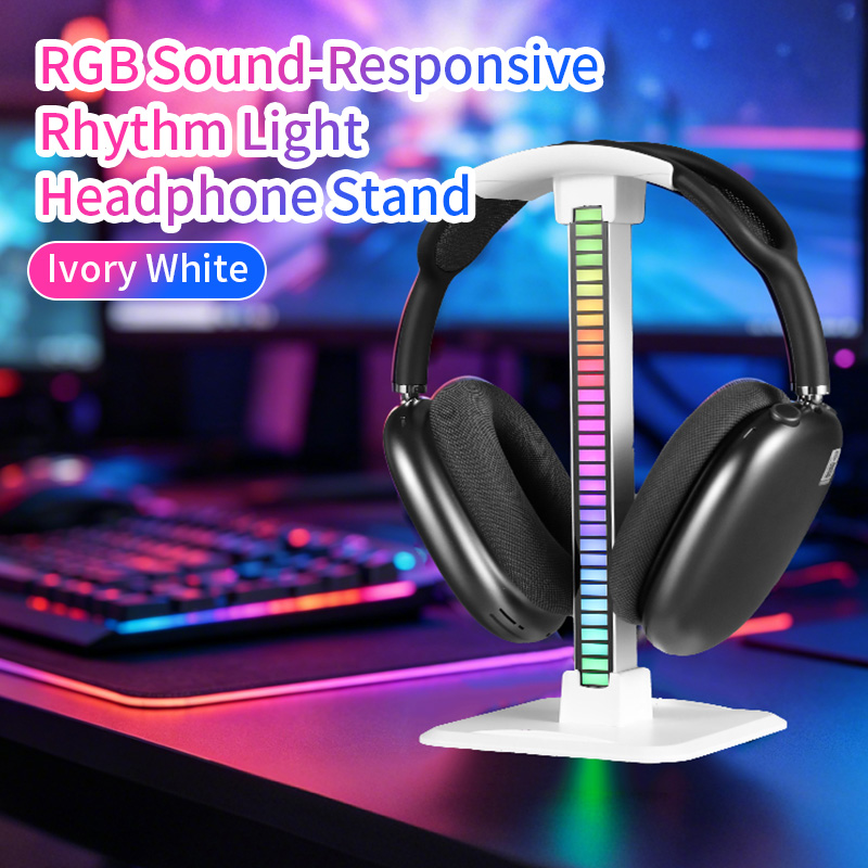 حامل سماعات رأس مع شريط إضاءة  - مراجعة Headset Stand Rgb وسعره