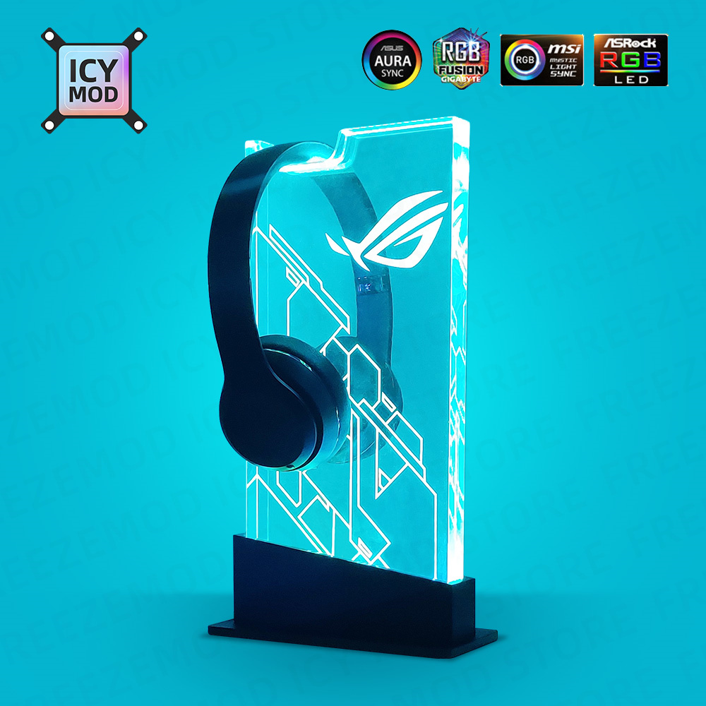 الهيكل RGB حامل سماعة ARGB شفا - مراجعة Headset Stand Rgb وسعره