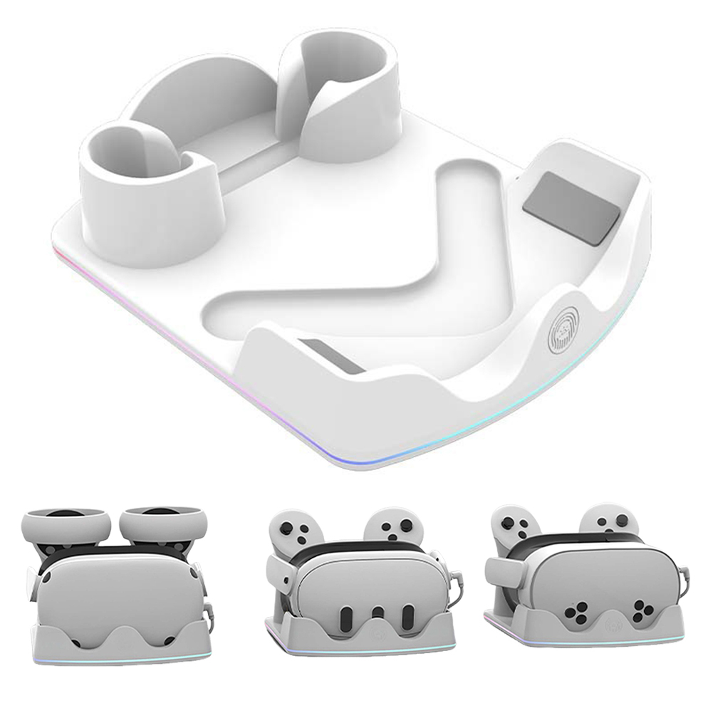 قاعدة شحن لـ Meta Quest 3S مع  - مراجعة Headset Stand Rgb وسعره