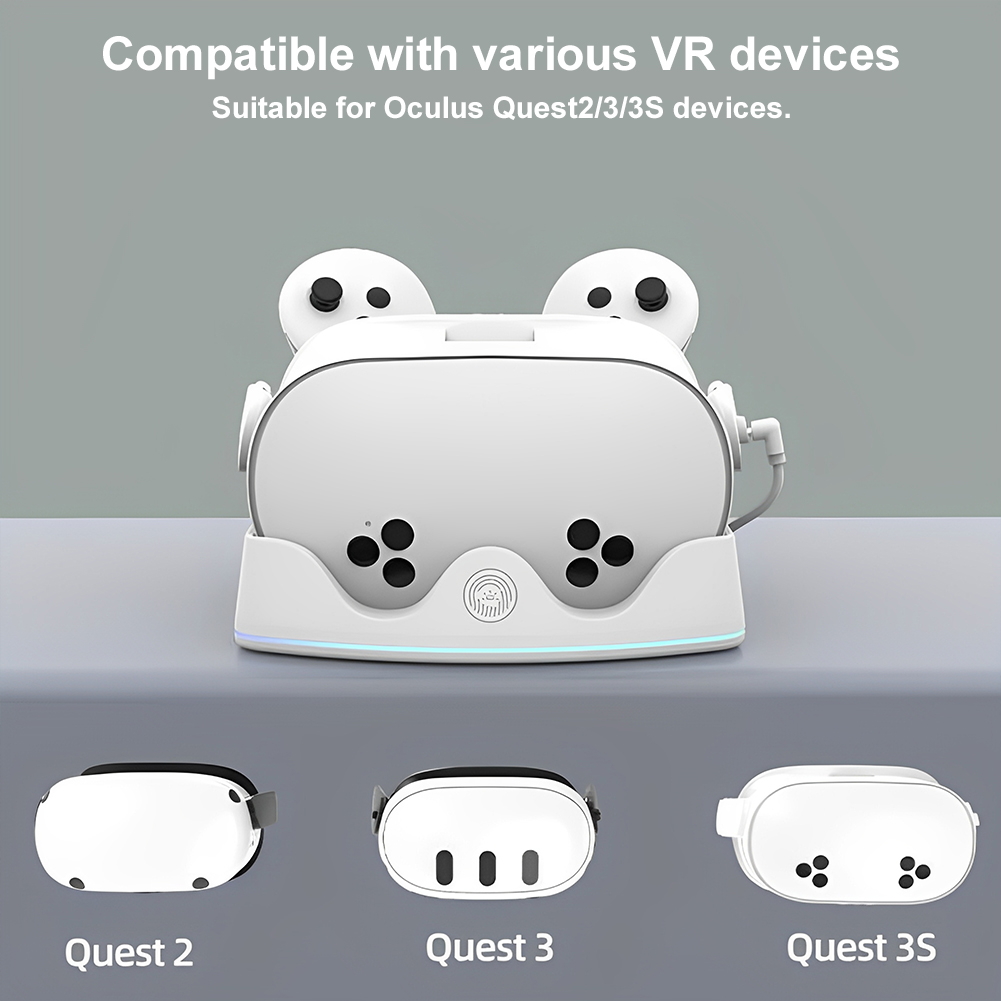 قاعدة شحن لـ Meta Quest 3S مع  - مراجعة Headset Stand Rgb وسعره