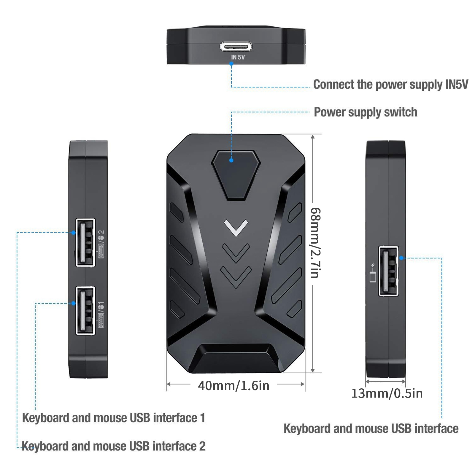 محول محول لوحة مفاتيح الألعاب  - مراجعة Gaming Accessories For Android وسعره