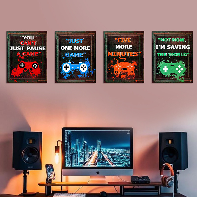 4 قطعة غرفة ألعاب الأطفال لعبة - مراجعة Gaming Accessories Wallpaper وسعره