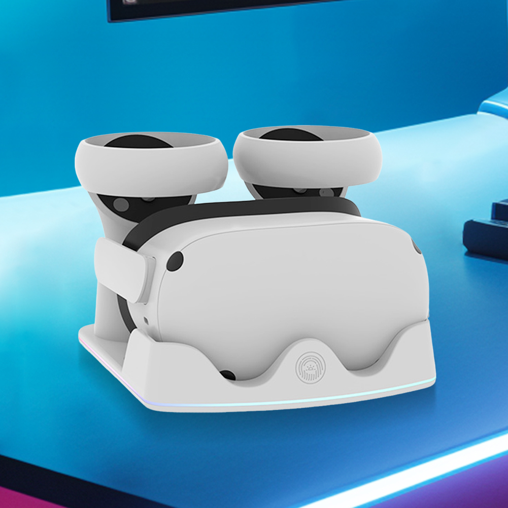 قاعدة شحن لـ Meta Quest 3S مع  - مراجعة Headset Stand Rgb وسعره