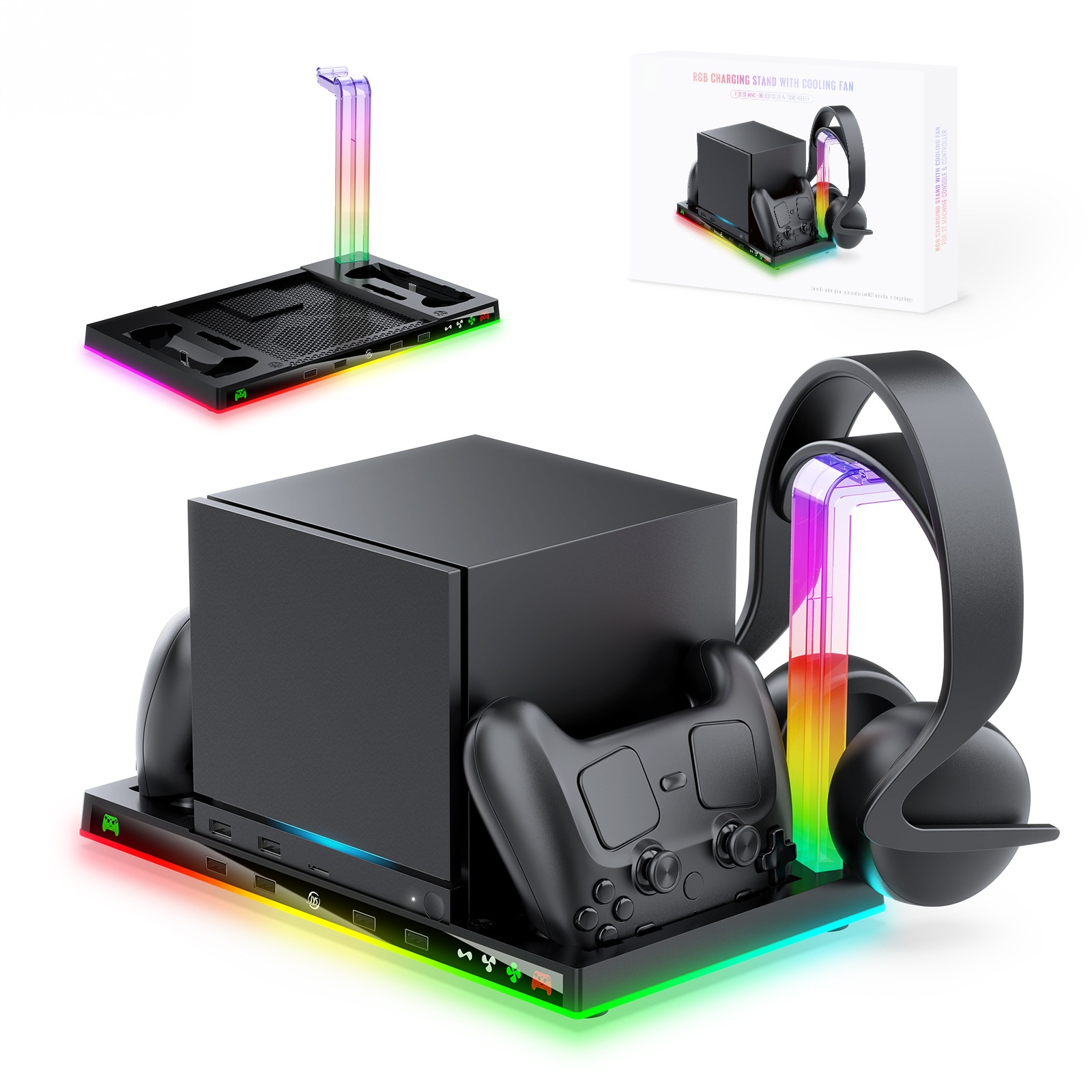 قاعدة متعددة الاستخدامات لأجهز - مراجعة Headset Stand Rgb وسعره
