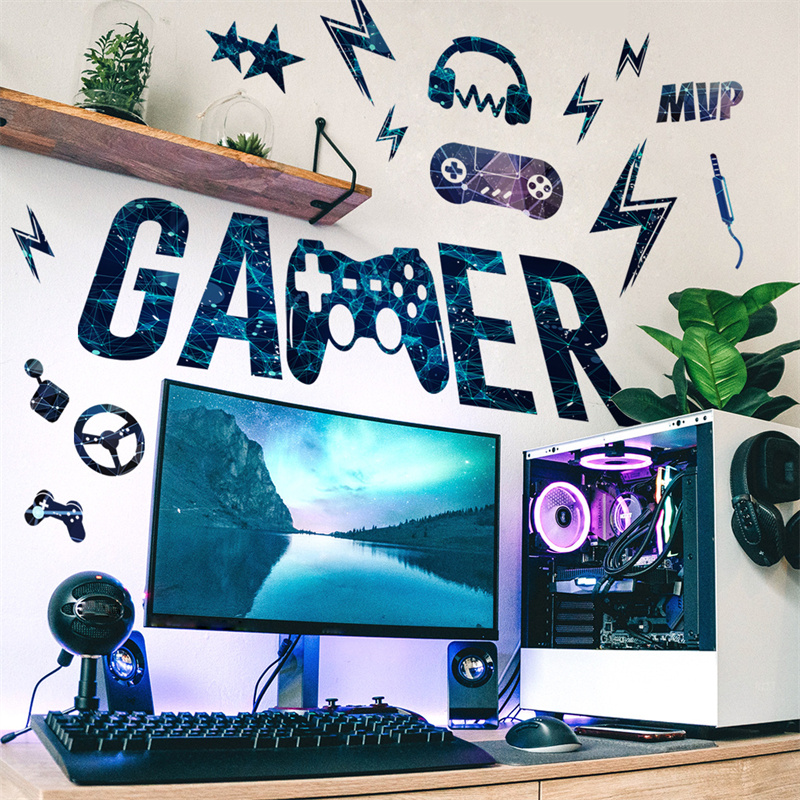 ملصقات جدارية فينيل لغرفة الأل - مراجعة Gaming Accessories Wallpaper وسعره