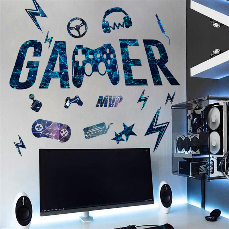 ملصقات جدارية فينيل لغرفة الأل - مراجعة Gaming Accessories Wallpaper وسعره