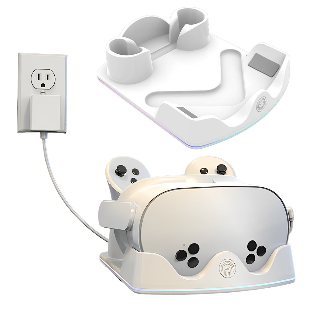 قاعدة شحن لـ Meta Quest 3S مع  - مراجعة Headset Stand Rgb وسعره