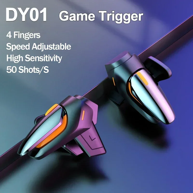 DY01 الهاتف المحمول 4 أصابع غم - مراجعة Gaming Accessories For Android وسعره
