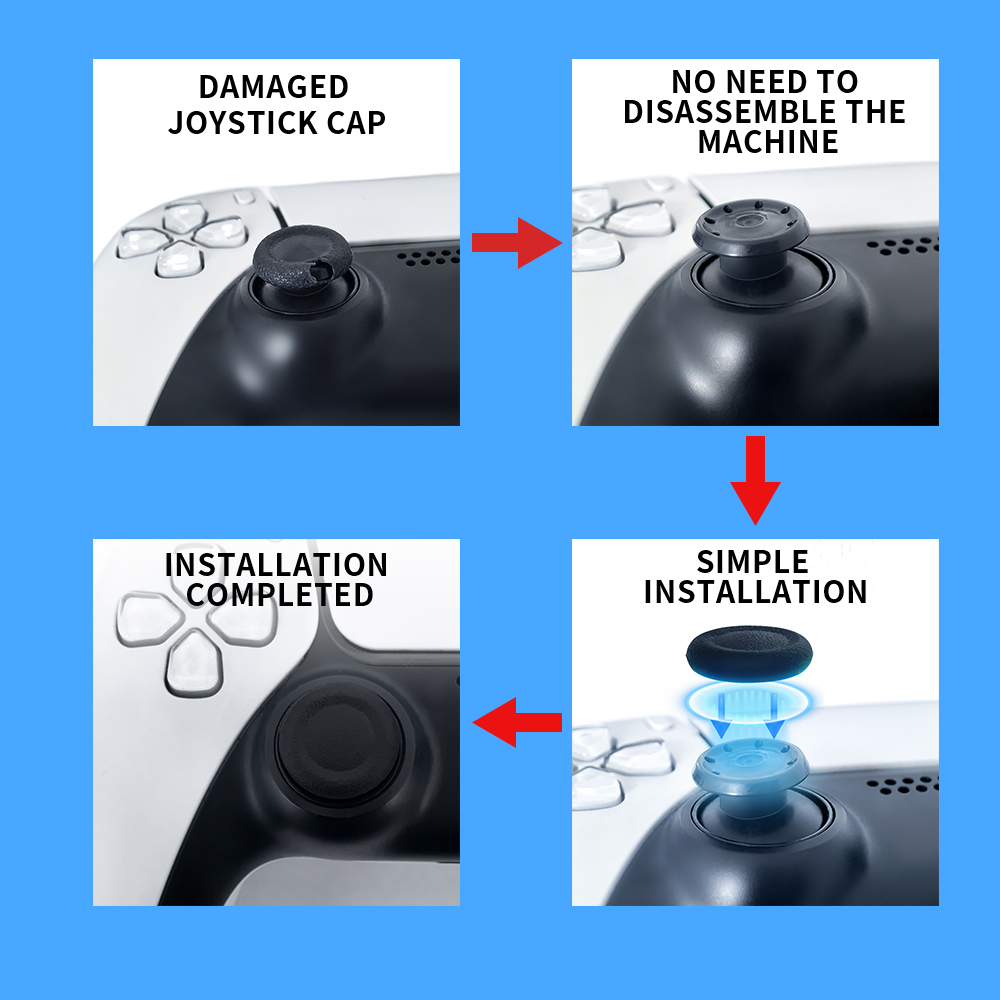 2-6 قطع من أغطية عصا التحكم غي - مراجعة Controller Grip Cover وسعره